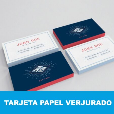 Tarjetas papel verjurado