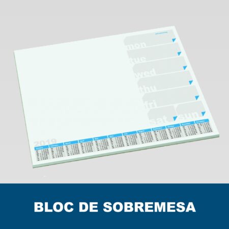 Bloc de notas de sobremesa