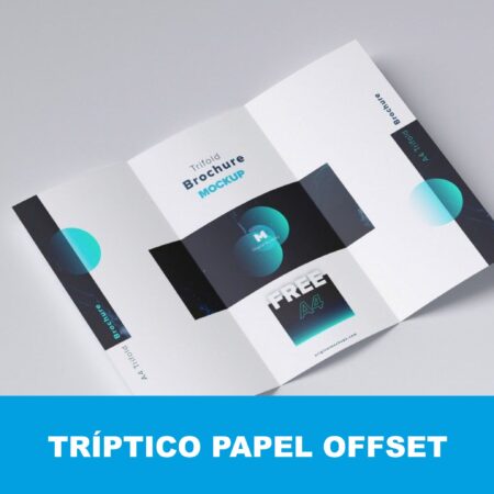 Tríptico papel offset