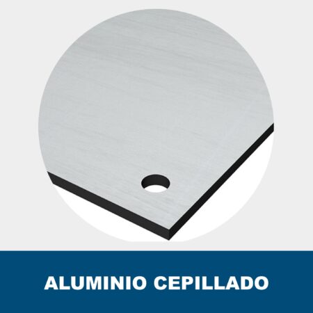 Placa aluminio cepillado