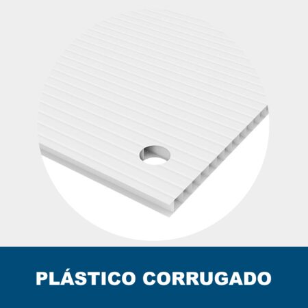 Cartel plástico corrugado