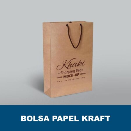 Bolsa de papel kraft marrón